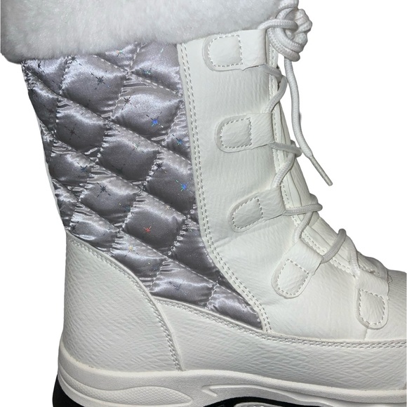 HOBIBEAR Women’s 🌸Faux Fur🌸 Anti-Slip Waterproof Winter Snow Boots - SZ 9 - Picture 7 of 16